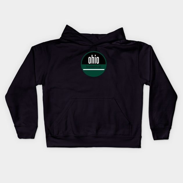 ohio basketball Kids Hoodie by BVHstudio